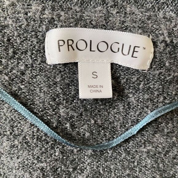 Prologue women S long open front cardigan w/side slits grey - Picture 9 of 11